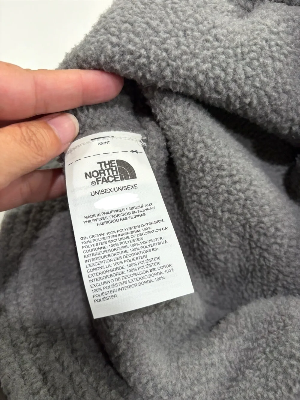 The North Face Adult L/XL Yumiori Fleece Bucket Hat Gray Black NWT Adjustable